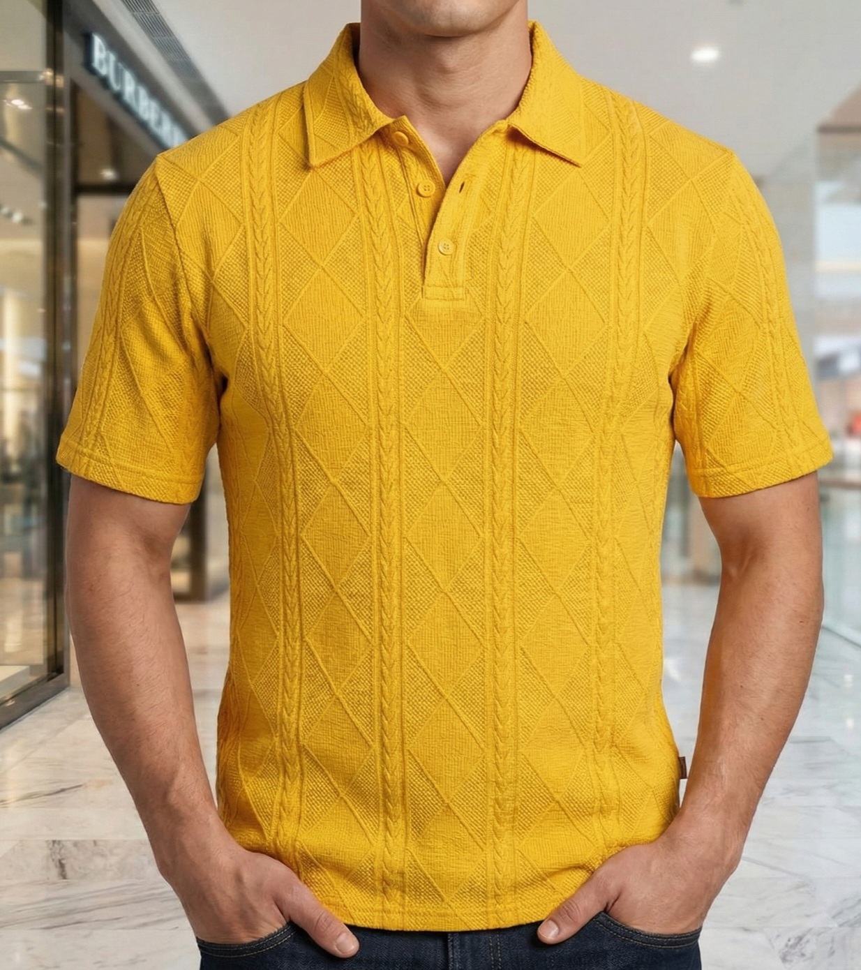 ১০০% অরিজিনাল চায়না কাপড় এর পোলো শার্ট