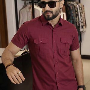 👔 Premium Oxford Pure Cotton 2 Pocket Shirt for Men