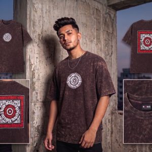 🔥 Acid Wash Drop Shoulder T-Shirt