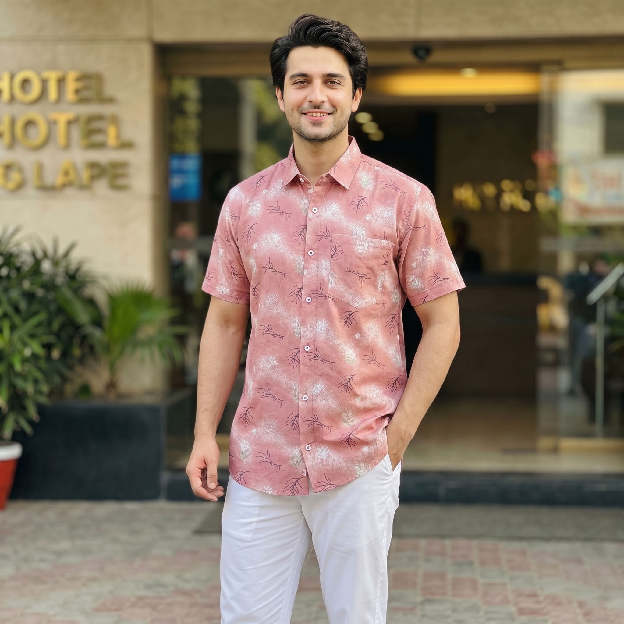 đĨ Menâs Summer Short Sleeve Printed Shirt