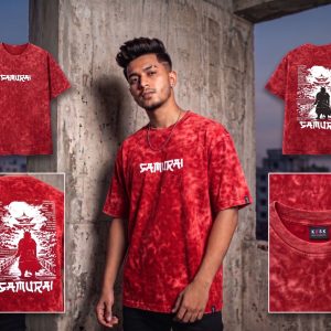 🔥 Acid Wash Drop Shoulder T-Shirt