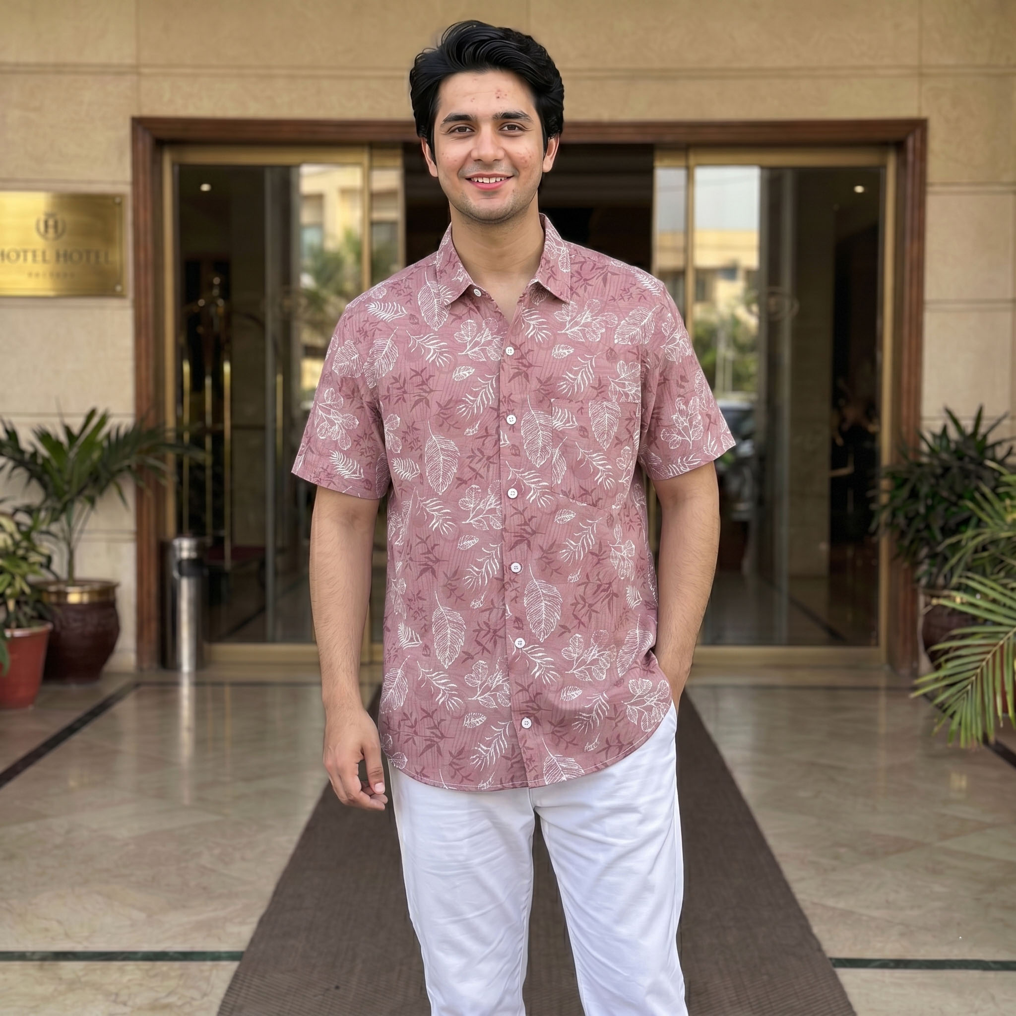 đĨ Menâs Summer Short Sleeve Printed Shirt
