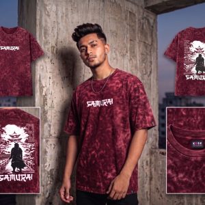 🔥 Acid Wash Drop Shoulder T-Shirt