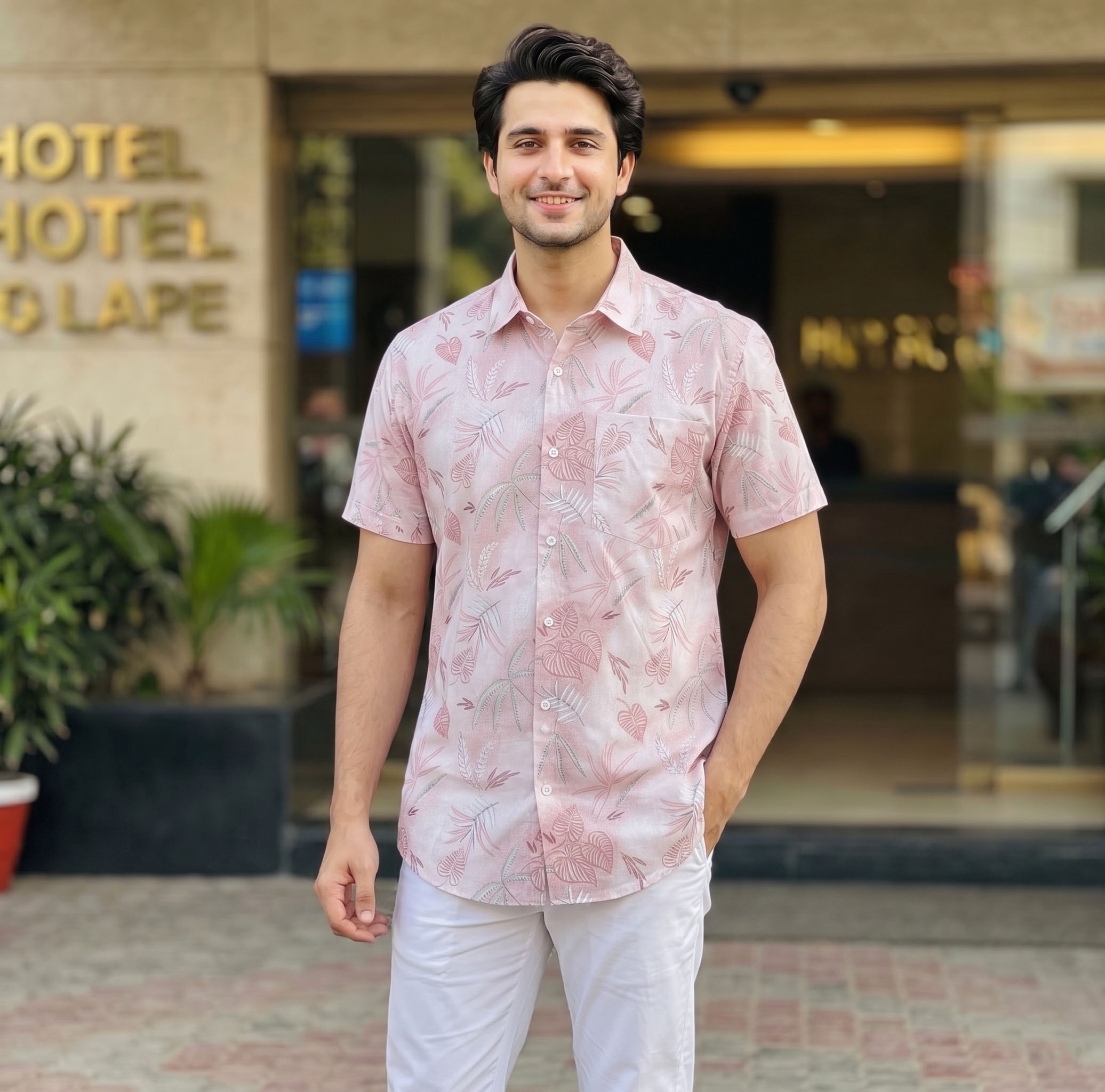 đĨ Menâs Summer Short Sleeve Printed Shirt