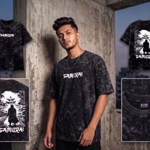 🔥 Acid Wash Drop Shoulder T-Shirt