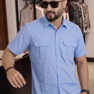 👔 Premium Oxford Pure Cotton 2 Pocket Shirt for Men