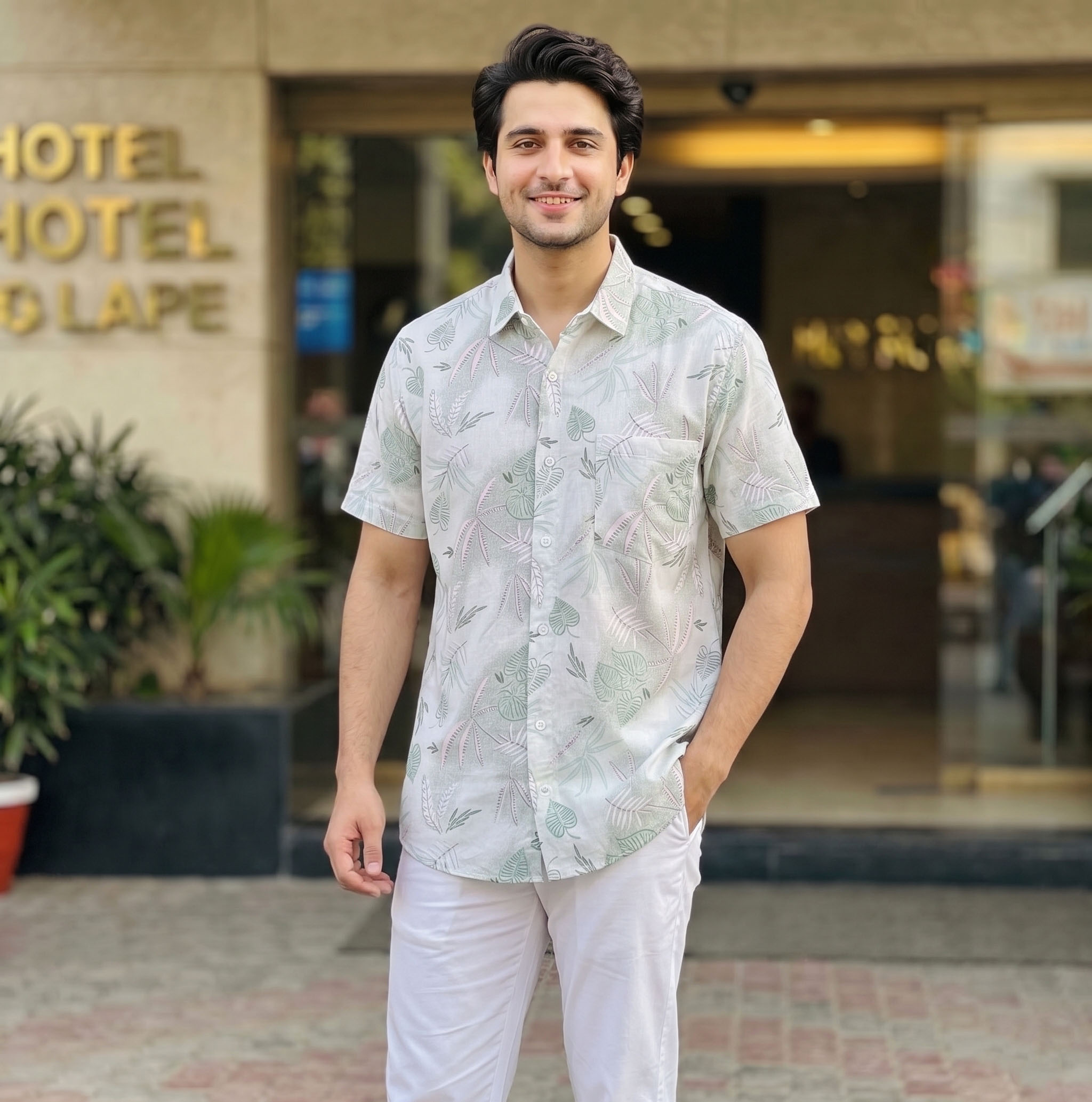 đĨ Menâs Summer Short Sleeve Printed Shirt