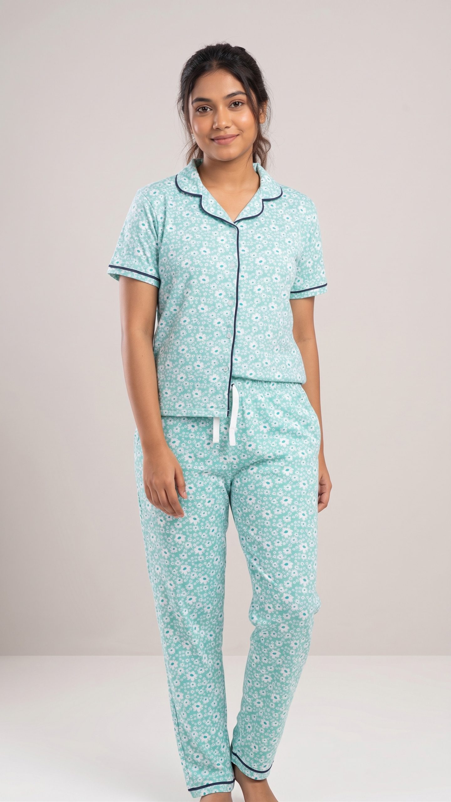 đ Pure Cotton Night Dress / Home Wear