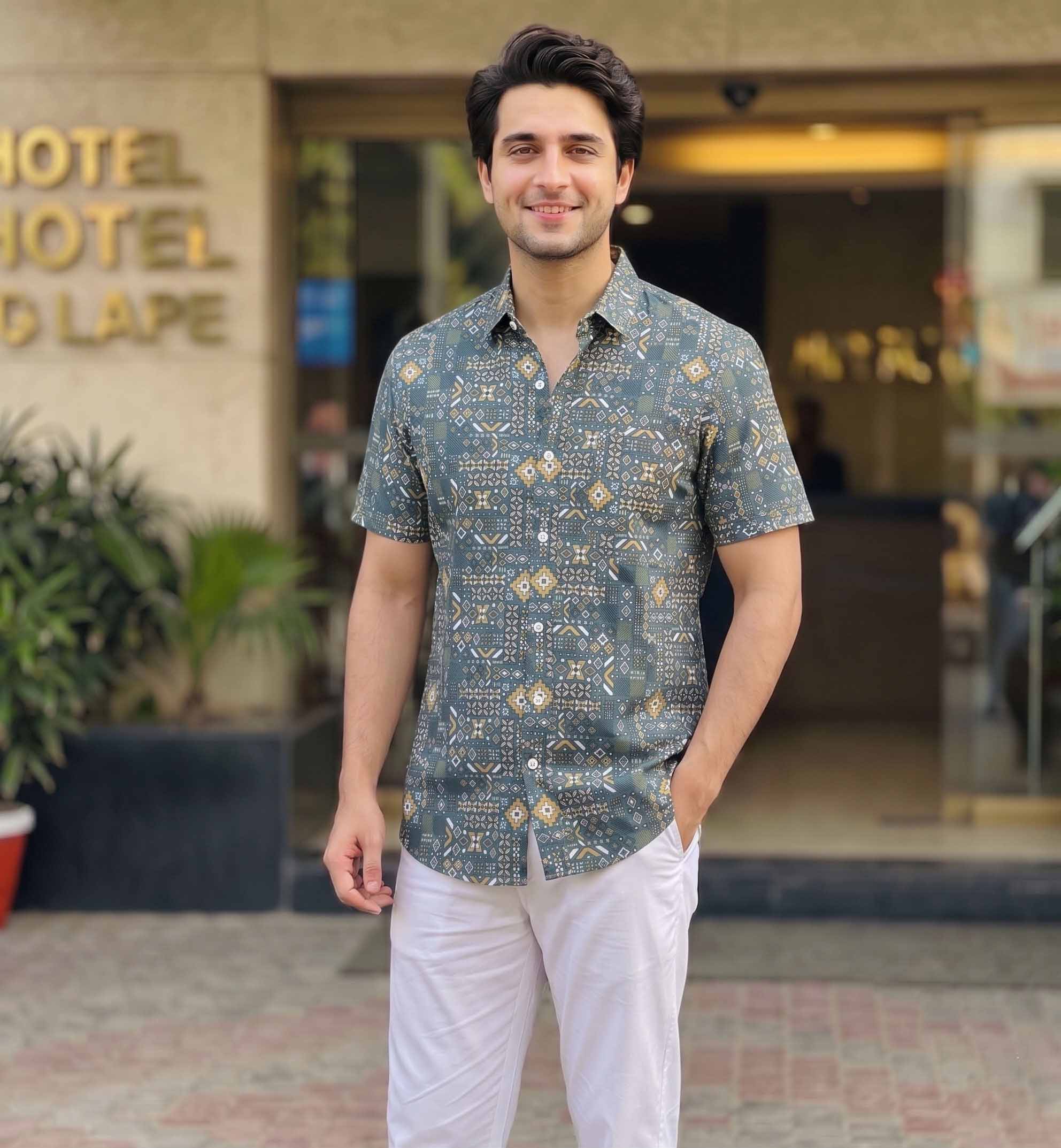 🔥 Men’s Summer Short Sleeve Printed Shirt